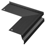 Narożnik Aluminiowy Okapowy AlexProfil K130 Czarny 90° zew.